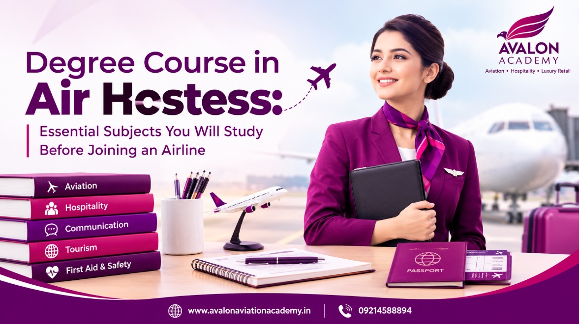 Degree Course in Air Hostess: Essential Subjects You Will Study Before Joining an Airline